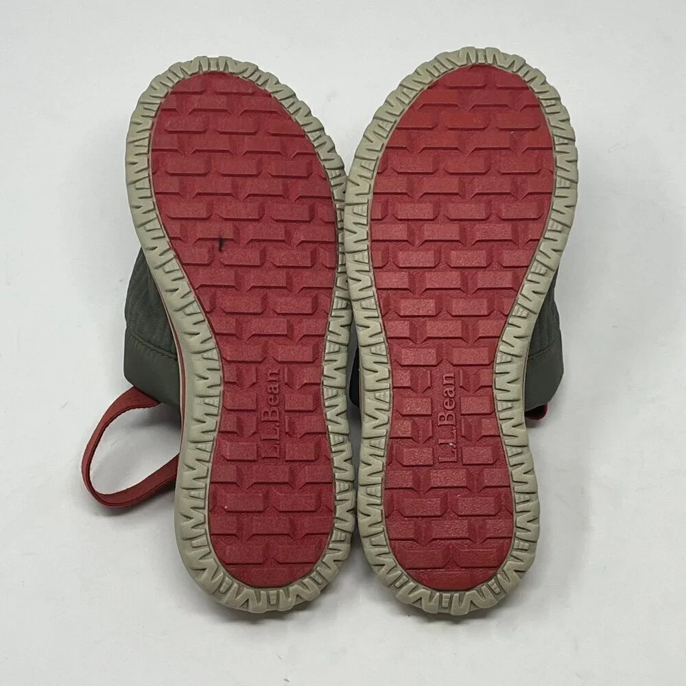 LL Bean Kids' Airlight Slippers ankle strap 3-4